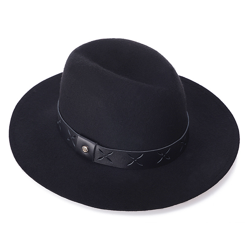 Sombrero Otoño e Invierno 2020 nueva moda europea y americana pura lana sombrero británico fuerza fábrica al por mayor entrega de una pieza