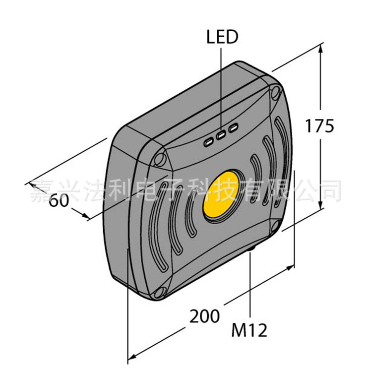 图尔克TN865-Q175L200-H1147超高频读写头RFID读写器