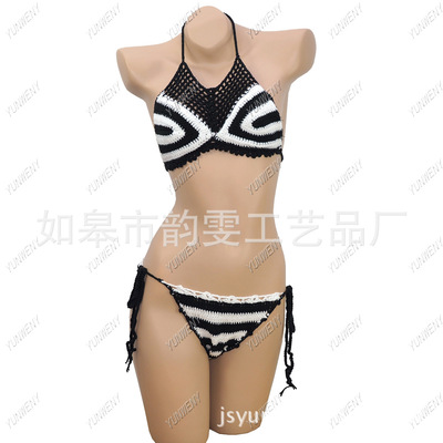wholesale supply manual Crochet Foreign trade brand Swimsuit Bikini,Wholesale Swimwear Manufactor customized Produce