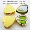 Manufacturer's promotional heart -shaped metal pool pill box environmental jewelry box can be used as logo creative pills