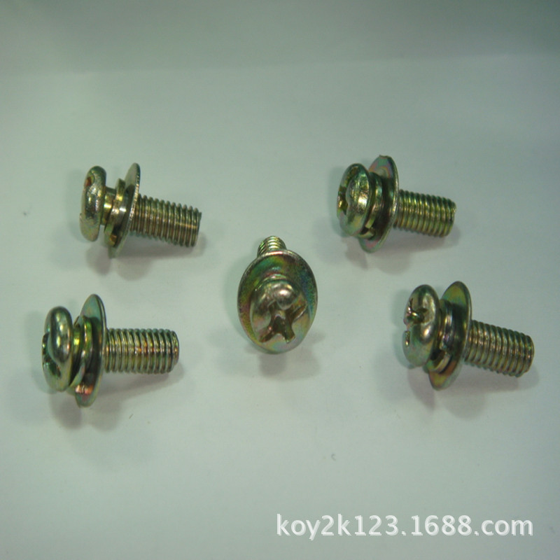 三组合螺钉 M3*20十字圆头组合螺丝 圆头螺丝