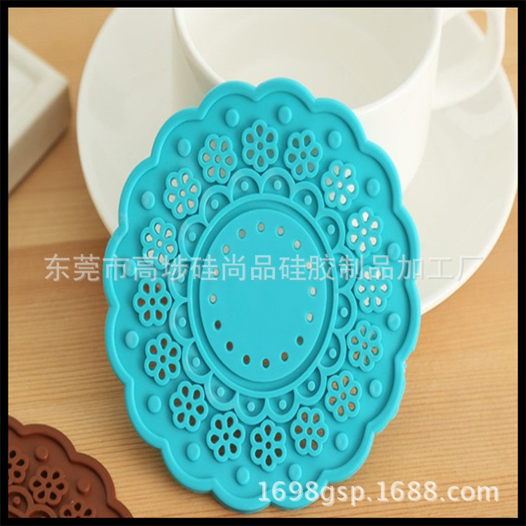 Fuente de la fábrica nuevo creativo suministros diarios de silicona montaña placemat estera de mesa juego de té estera taza de té