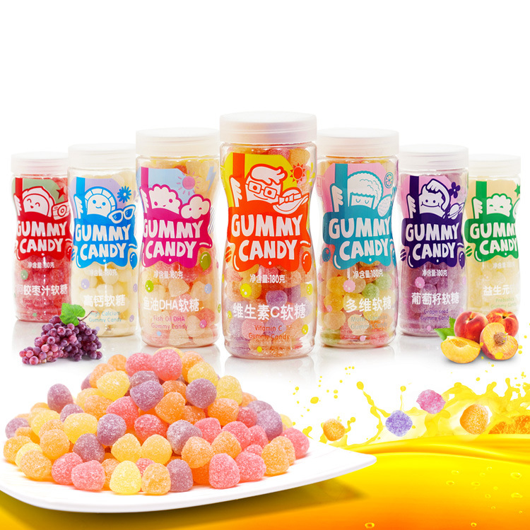 优信水果汁软糖果 可爱散装创意软糖 健康零食喜糖批发代工OEM|ms