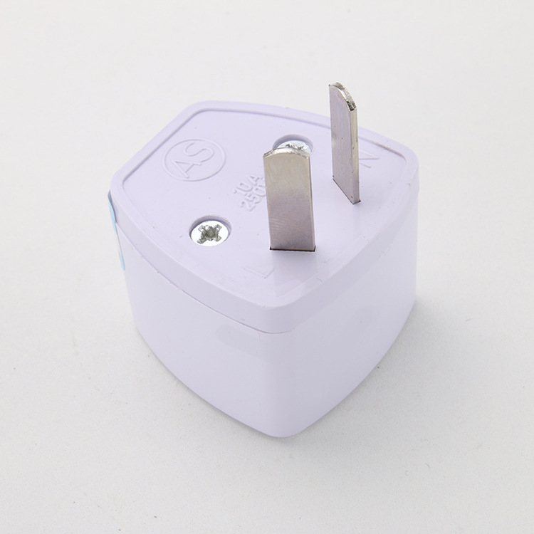 Adaptador de enchufe tipo australiano, compatible con Australia y Nueva Zelanda, ideal para viajes internacionales.