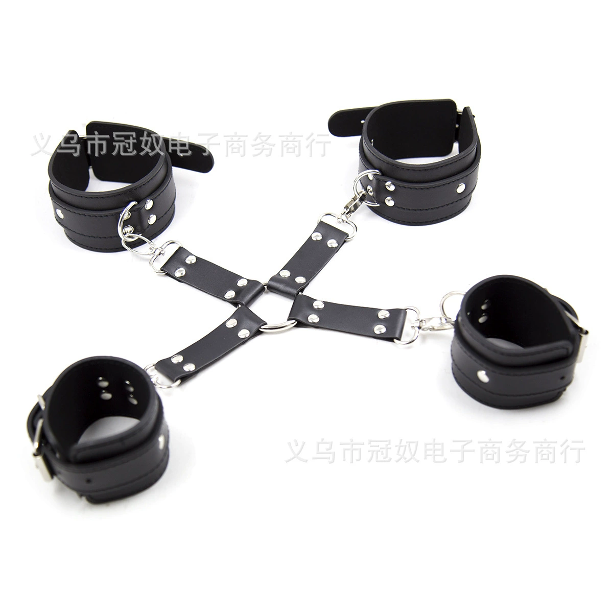 夫妻调情用品 皮革手脚铐捆绑束缚带十字架另类 情趣用品代发货
