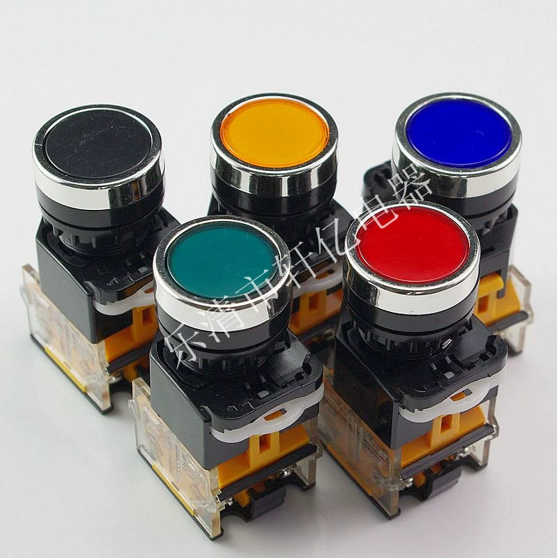 Button with light, switch key