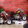 Retro motorcycle, TV for living room, decorations, jewelry, nostalgia