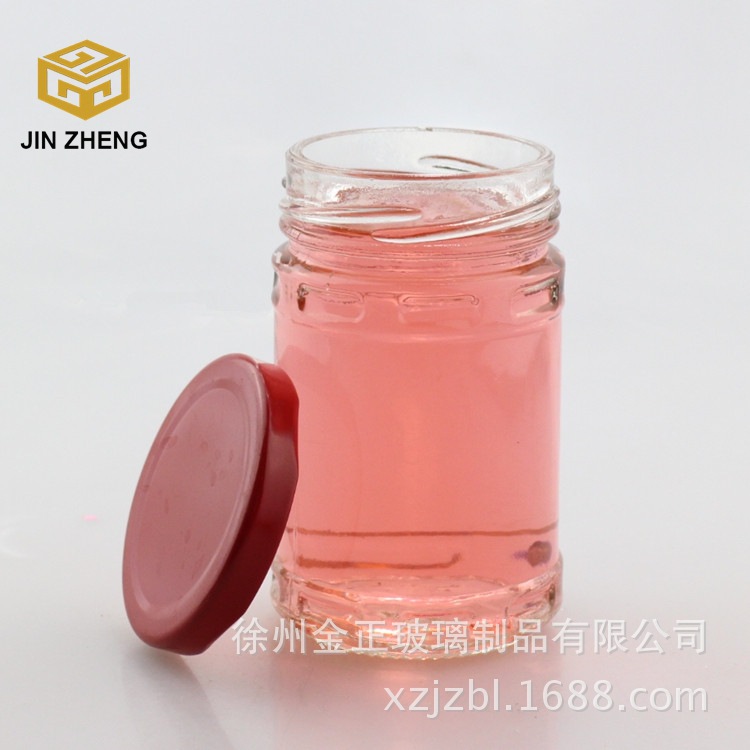 批发定做220ml玻璃酱菜瓶 豆瓣酱果酱罐头腐乳酱菜瓶辣椒酱瓶
