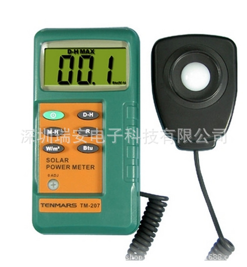 台湾泰玛斯TM-207太阳能辐射测量仪 太阳能功率计 照度计