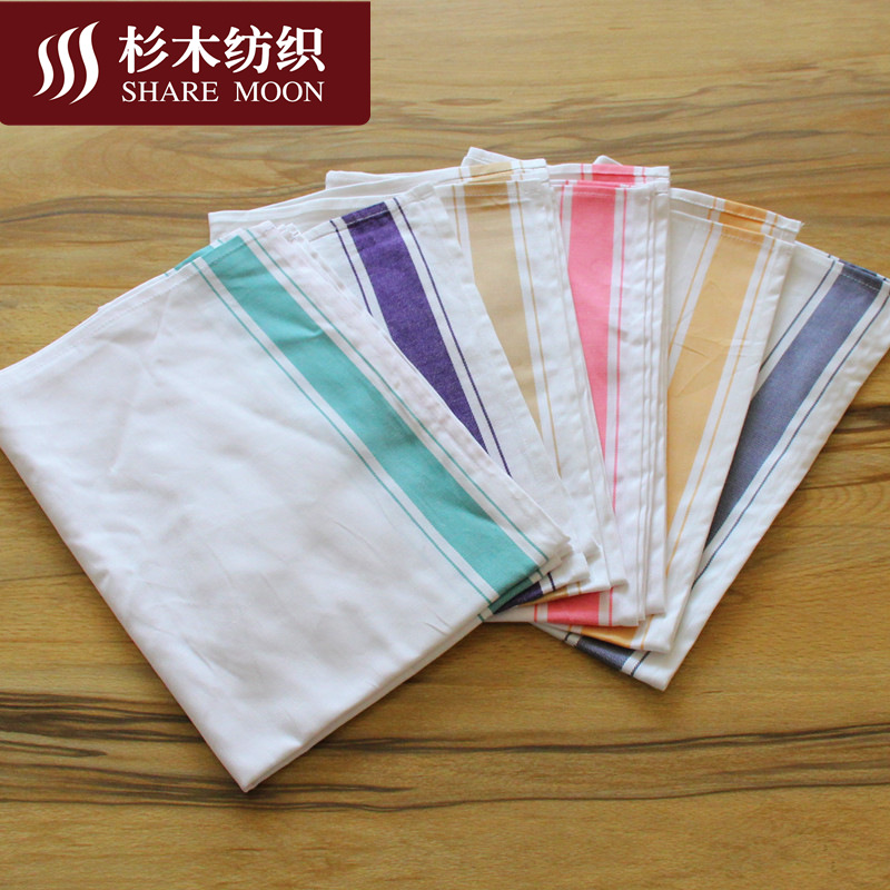 Five-star hotel Western Restaurant hotel bar pure cotton Five cotton Color bar Wine Glass Glass cloth Custom manufacturer