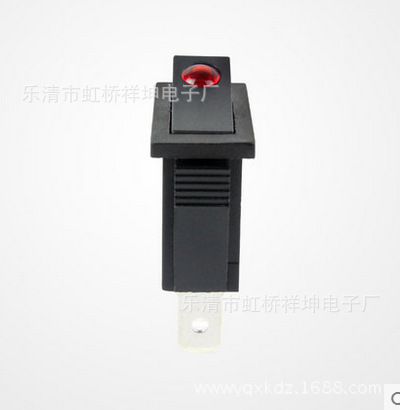 厂家供应 KCD3 全黑色 猫眼船型开关 三脚 两档