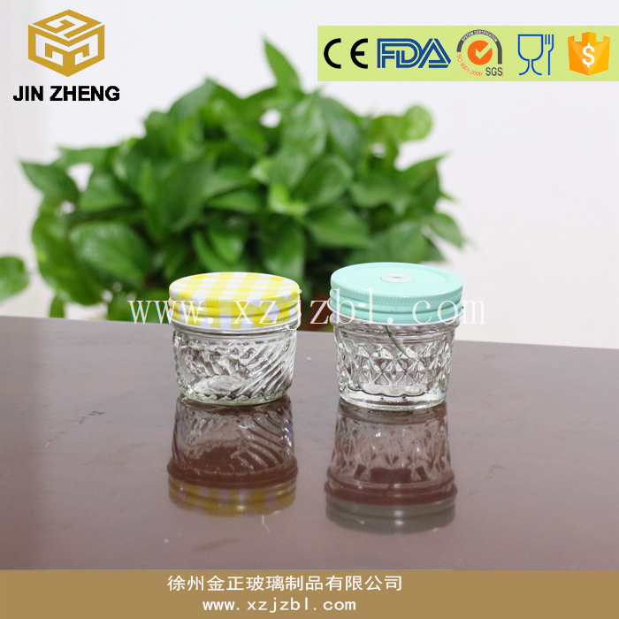 厂家批发 100ml玻璃果酱瓶 创意玻璃包装瓶 带盖蜂蜜瓶 密封瓶