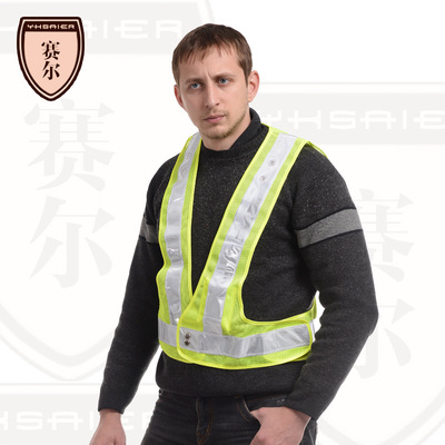 supply LED Reflective vests/Europe and America Traffic Safety LIGHT Reflective clothing Reflective vests