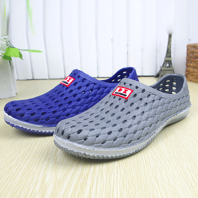 夏季景区洞洞鞋沙滩鞋男女鸟巢休闲鞋包跟工作鞋车间塑料凉鞋批发|ms