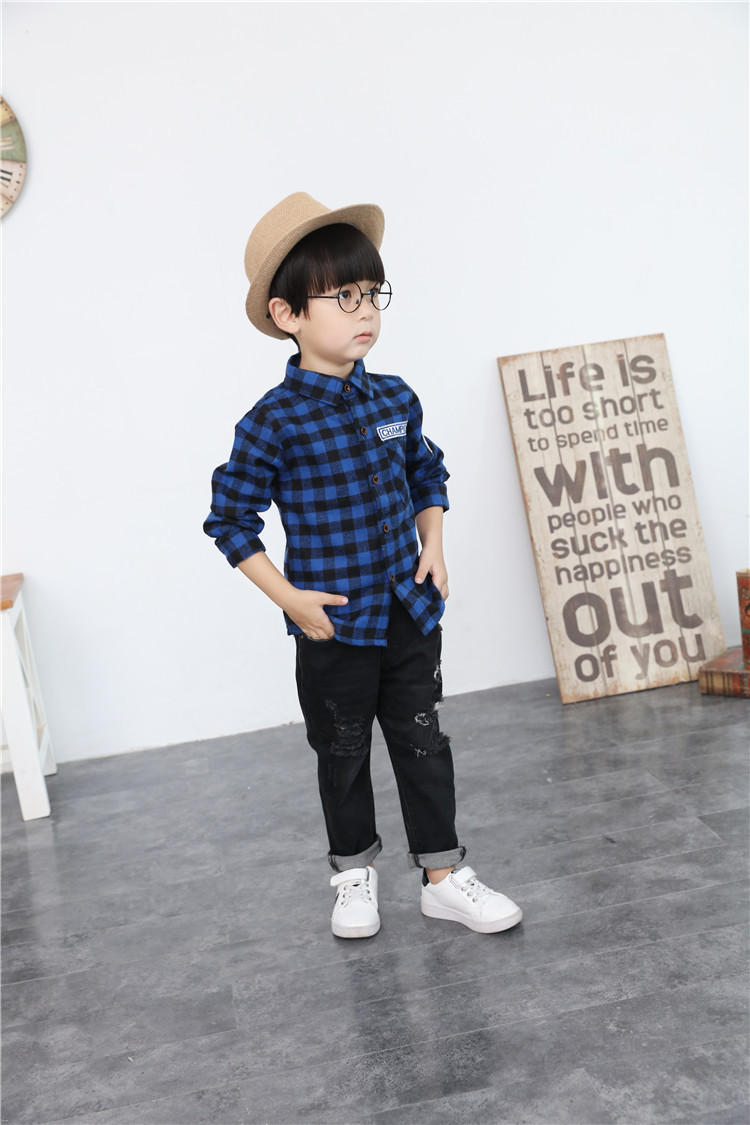 Chemise garcon à manche longue - Ref 2077353 Image 15