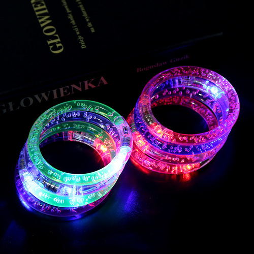 Concert props luminous acrylic bubble bracelet bracelet flash colorful cheer props children's toys wholesale