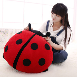 仿真昆虫甲壳虫趴趴虫七星瓢虫毛绒玩具可来图吉祥物定做