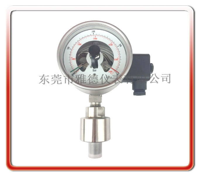 优质供应 100MM径向进口款隔膜式电接点压力表