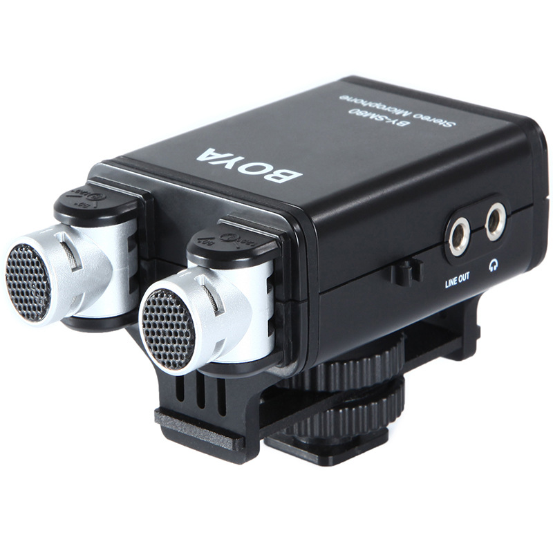 博雅 BY-SM80 单反相机采访话筒 摄像机立体声录音 指向性麦克风