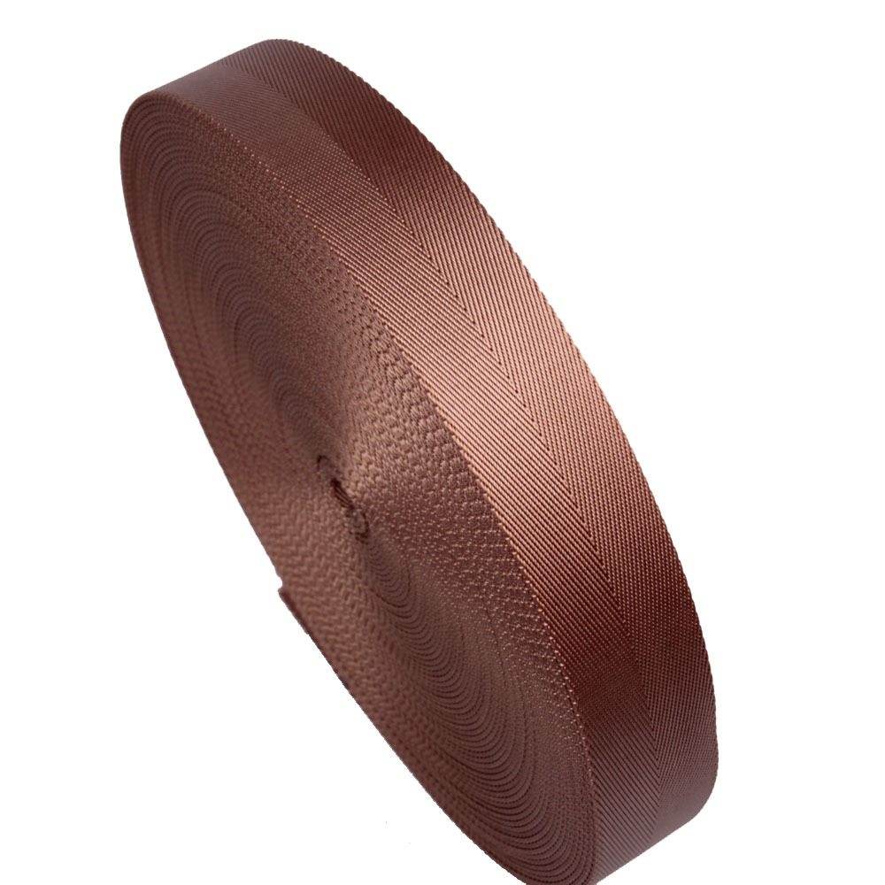 现货 3.8cm  杏色 人字纹 加厚 背包带  1.5寸 尼龙带 锦纶织带