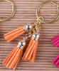 Fashionable keychain with tassels, high-end pendant, handmade, wholesale