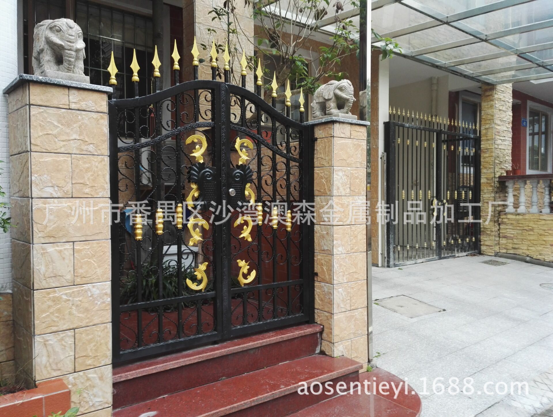 大门侧门,大门,别墅大门庭院大门_大山谷图库