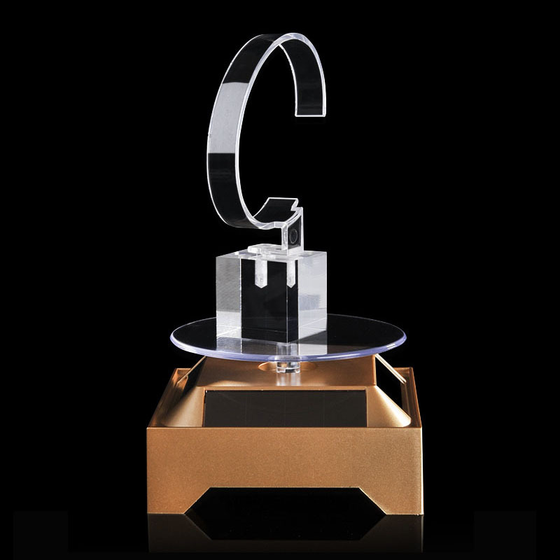 solar energy Intelligent mobile phone rotate Acrylic Bracket counter Mobile bracket base lighting wholesale 夷希 micro