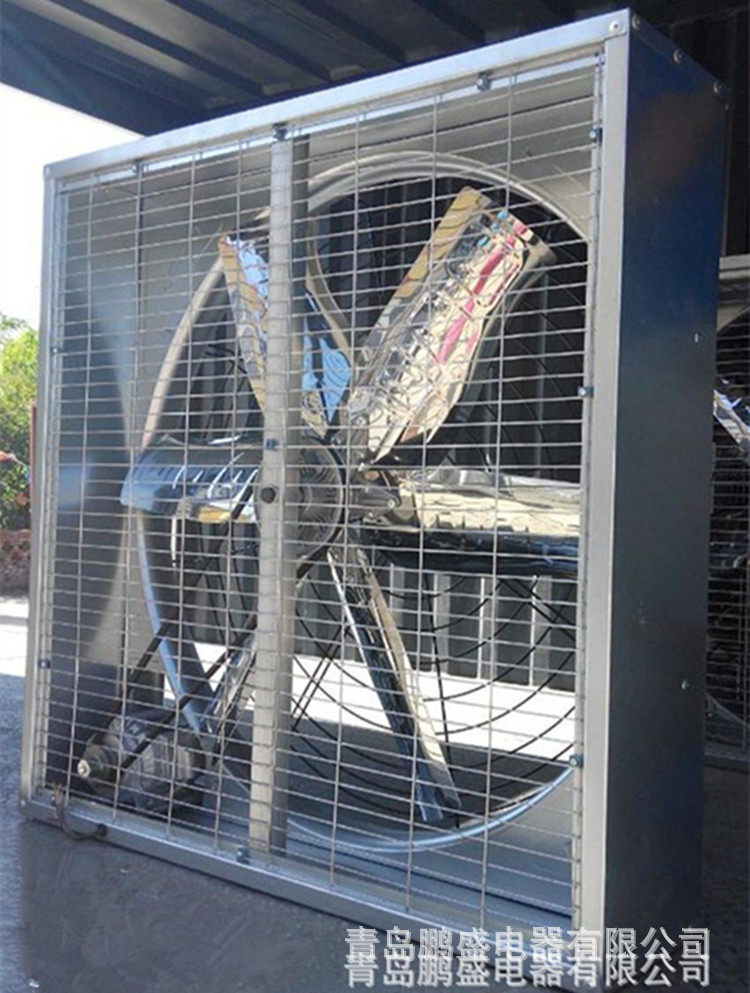 青岛即墨牛舍风机生产厂家养牛场通风降温风机悬挂式牛舍风机