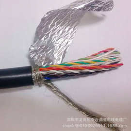 供应 镀锡铜芯30AWG 28芯屏蔽线RVVP2464 信号控制电缆可定做