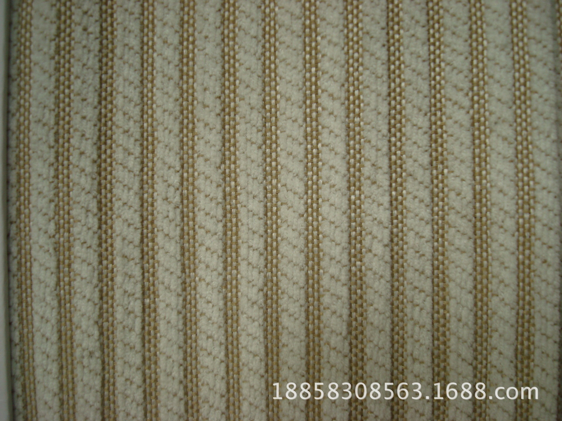 现货：雪尼尔条子布沙发布 色织雪尼尔条纹靠垫布装饰面料