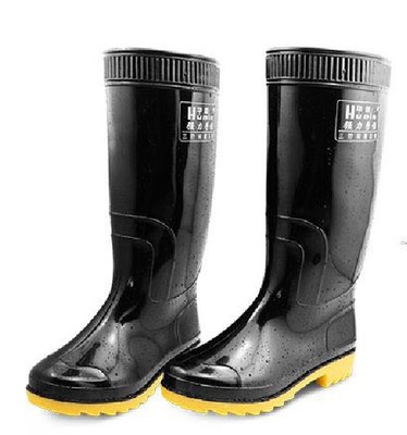 華鹿高筒三防雨靴水鞋廠家批發PVC防油防酸堿橡塑雨靴水靴