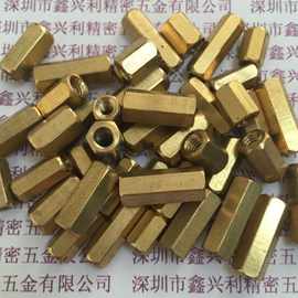 接线六角铜柱 加长双通铜柱 空心铜螺柱