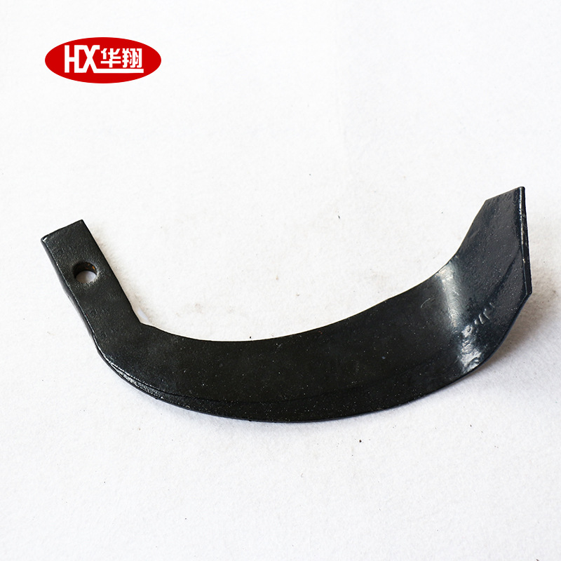 农业机械孟加拉单孔弯刀高耐磨旋耕刀片 起垄机刀片 旋耕机刀片
