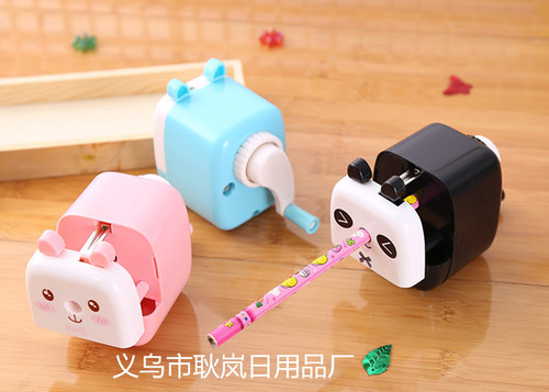Zhengrong Bear Hand Pencil Sharpener Pencil Sharpener Creative Cartoon Plastic Pencil Sharpener Korean School Supplies Wholesale