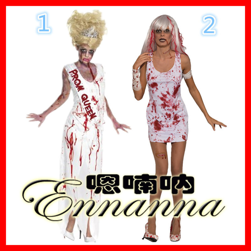 New Halloween Sexy Horror Female Ghost Costume Vampire Devil Costume…