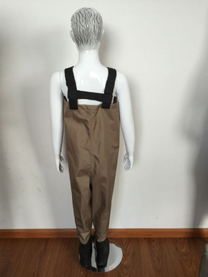 廠家直銷 高檔兒童防水褲 半身下水褲 加厚耐磨舒適尼龍PVC連體褲