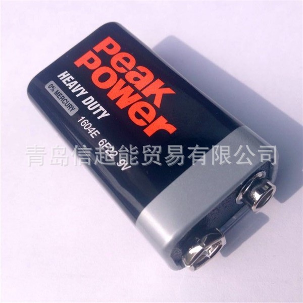 Peak Power 1604E 9V 6F22 碳性电池 工业配套