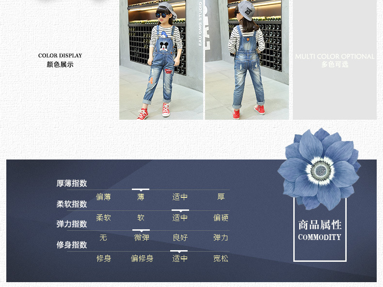 Pantalon fille en toile - Ref 2062107 Image 12