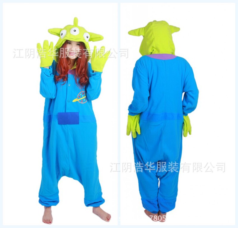 New one-piece pajamas cartoon Three-Eyed Monster cute home clothes lovers one-piece pajamas home clothes wholesale foreign trade New one-piece pajamas cartoon Three-Eyed Monster cute home clothes lovers one-piece pajamas home clothes wholesale foreign trade