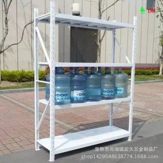 轻型商超货架仓储架 家用展示架 横梁式铁货架 仓库轻型货架4层