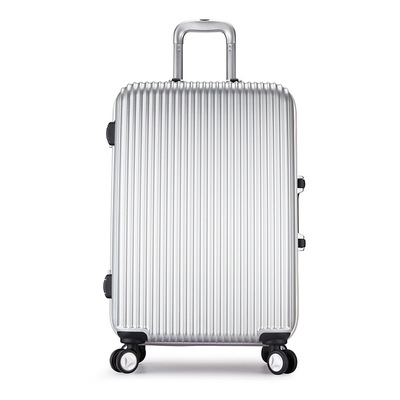 Factory wholesale PC Bright surface Aluminum frame Ruled password Draw bar box Universal wheel trunk 20/24/28 suitcase