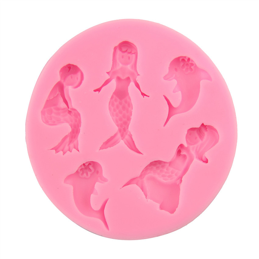 Русалка сахарная пища силиконовая форма для украшения торта инструмент fondant silicond яйцо