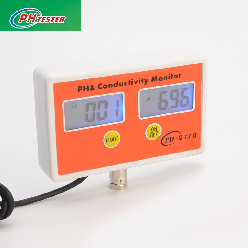 厂家直销PH/电导率监测仪  PH-2718多功能监测器大量批发加logo