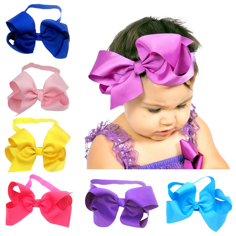 Cute Solid Color Flower Cloth Hair Band display picture 1