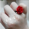 Ring, diverse ethnic accessory, cinnabar, wholesale, ethnic style