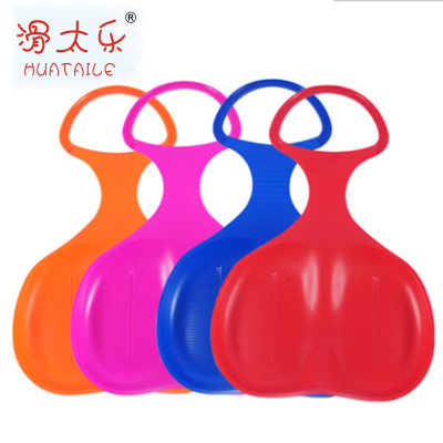 滑太乐滑雪片滑草片条纹滑沙片加厚滑雪板雪橇爬犁儿童滑雪片批发|ms