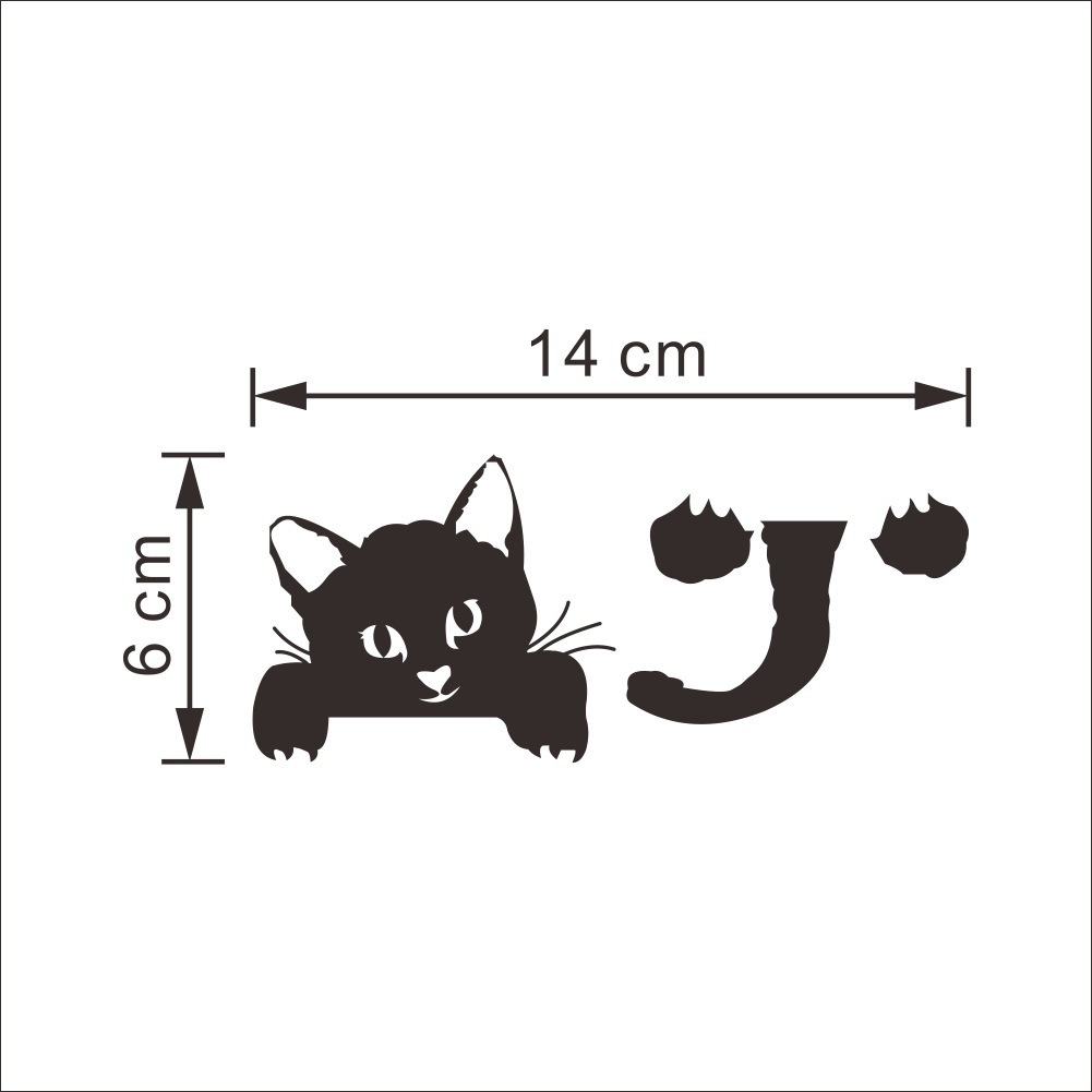 New Cat Bedroom Switch Stickers display picture 6