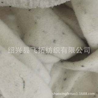 厂家直销针织全棉黑点麻灰卫衣布 点子纱麻灰毛圈布