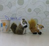 Simulation squirrel small animal doll fur craft model model cross -border animal Christmas tree decorative animal gifts