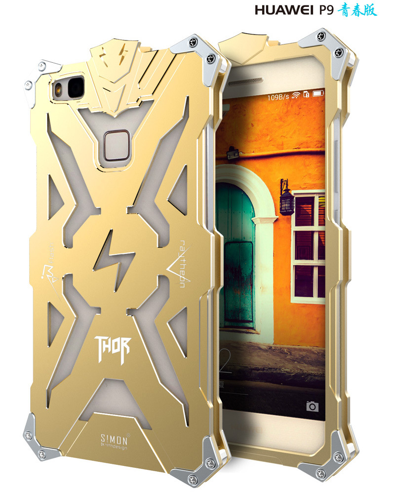 SIMON THOR Aviation Aluminum Alloy Shockproof Armor Metal Case Cover for Huawei P9 Plus & Huawe P9 & Huawei P9 Lite